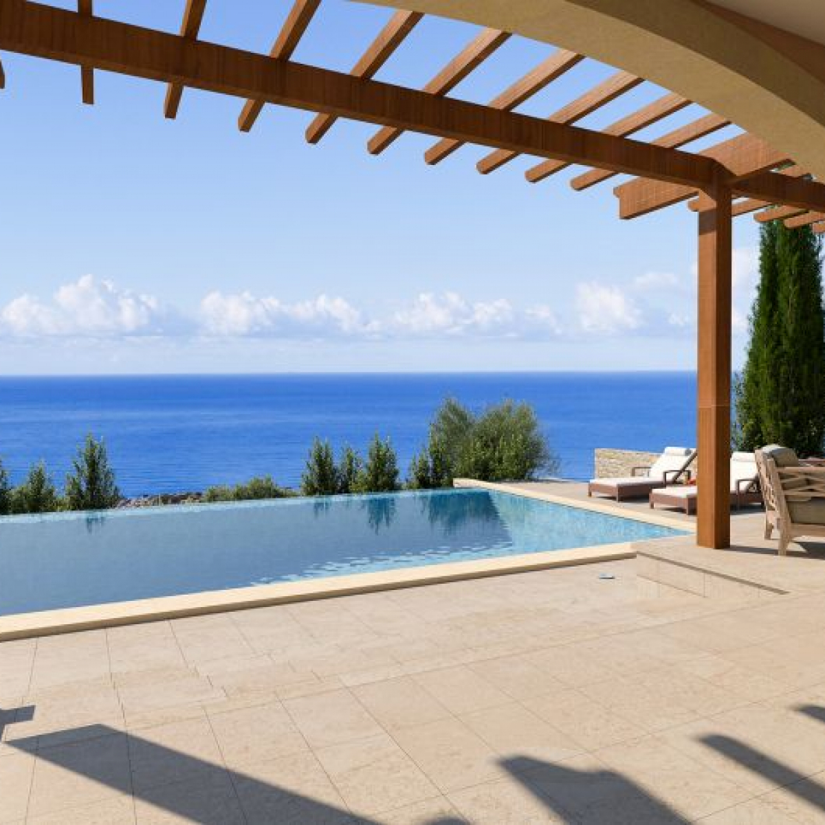 Luxury sea view golf villa in Paphos